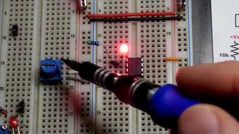 LM358 Op Amp wired as a voltage follower operational amplifier circuit