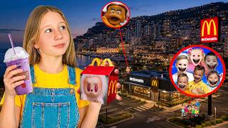 DON'T Order Like Nastya and her friends CURSED Labubu Happy Meal at 3AM - Dangerous!