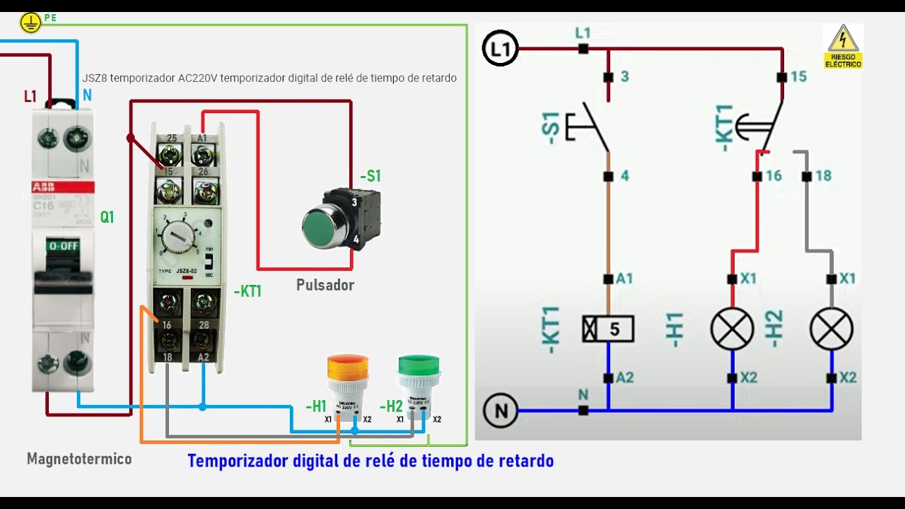 DIN-ferrocarril panel max.16a Digital al temporizador semanas plan hutschiene