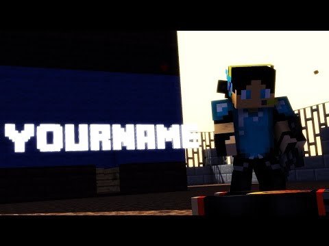 Free Minecraft Intro Template #34 + Tutorial (Mine-imator (Community Build)) ft.50 Numerals for Top