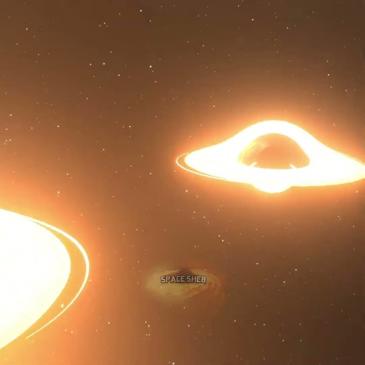 What if 2 Black Holes collided? #simulation #spacesimulation #spacesim #space #universe #cosmos#nasa