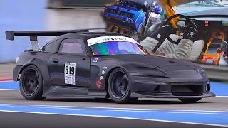Onboard A K20 Supercharged Honda S2000 Full-Blown Time Attack Car With Sequential Gearbox