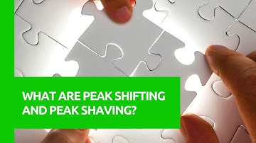 What are peak shifting and peak shaving?