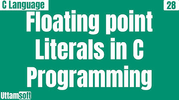 Floating point literals in C programming |Real literals in C | hindi