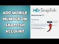 How To Add Mobile Number On Snapfish Account | Update Snapfish Profile With Mobile Number 2026