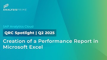 Creation of a Performance Report in Microsoft Excel