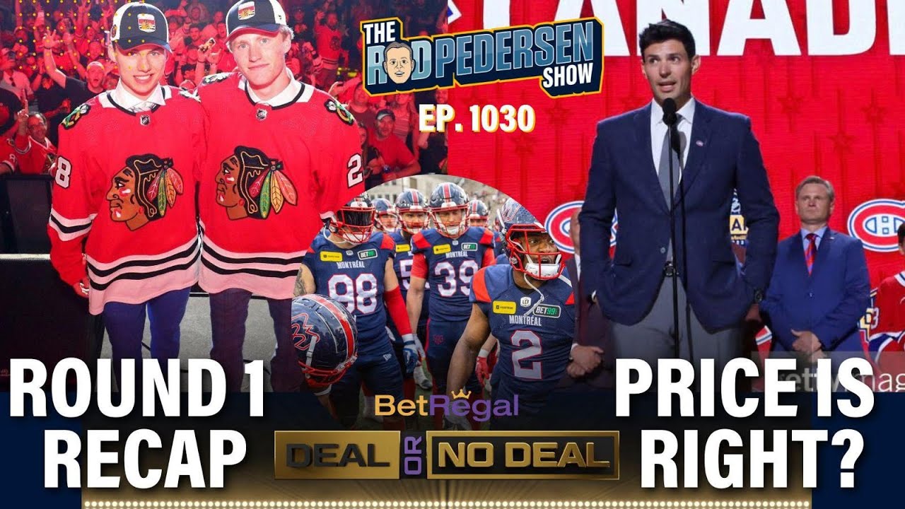 NHL Draft round one recap and reaction RP Show LIVE June 29, 2023