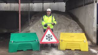Who can use the grit bins?