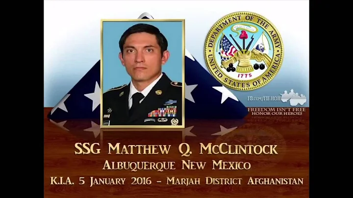 SSG Matthew Q. McClintock KIA 1-5-2016