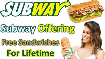 Subway Offering Free Sandwiches And Cold Drinks For Lifetime