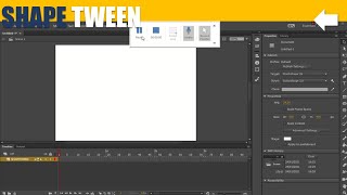 cara membuat Shape Tween / Adobe Animate / Animasi 2D
