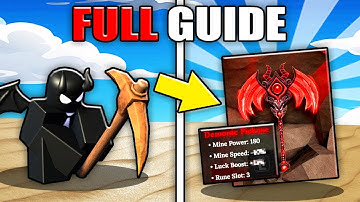 The BEST PROGRESSION GUIDE to the DEMONIC PICKAXE in The Forge!