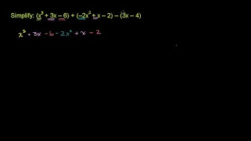Example 4: Adding and subtracting polynomials | Algebra I | Khan Academy