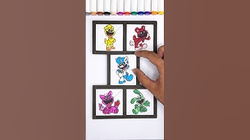 Smiling critters All Characters amazing puzzle cardboard 🧩♥️🎨 #poppyplaytime #smilingcritters