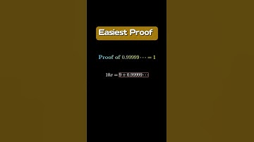 0.99999...=1 proof | easy maths proof#maths