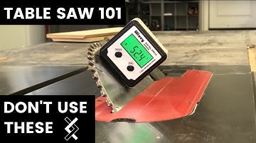 Table Saw 101– Digital Angle Gauges— How To Woodworking