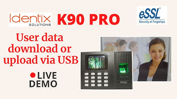 ESSL BIOMETRIC TIME ATTENDANCE MACHINE HOW to upload or download user DATA