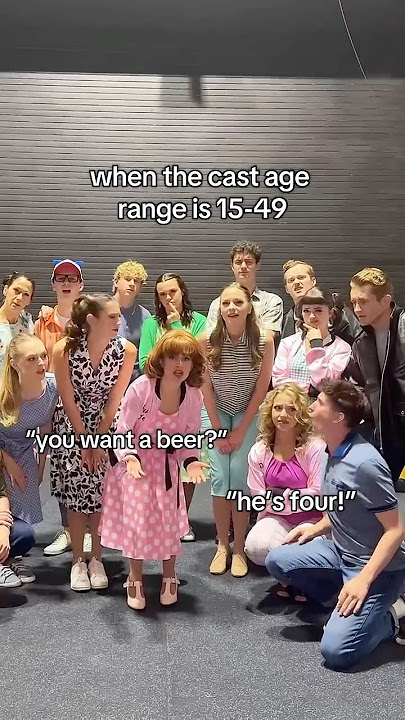 she can out dance all of us #theatre #theatrekid #musicaltheatre #grease #agegap #cast