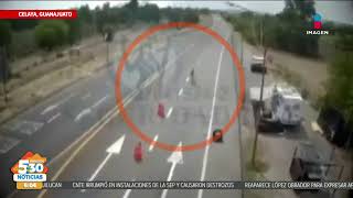 Taxista roba a cobradora de caseta y embiste a elemento de la GN | 5:30