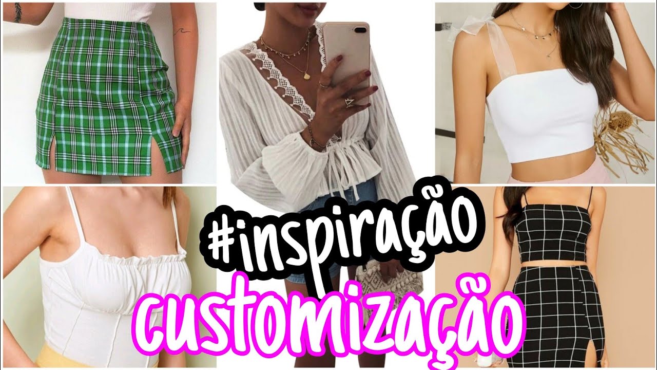 5 customizações  inspiradas nas roupas da Shein / fique na moda sem gastar nada #diy #upcycling