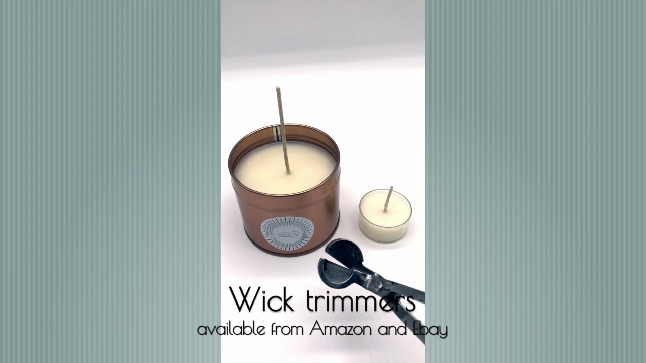 How to trim a candle wick YouTube