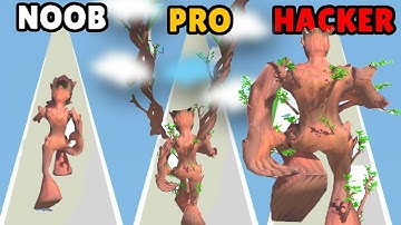 NOOB vs PRO vs HACKER in Tree Runner!