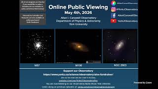 York University, Allan I. Carswell Observatory OPV, May 4th, 2026