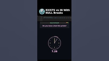 EXISTS vs IN With NULL Breaks Logic! #codingchallenge