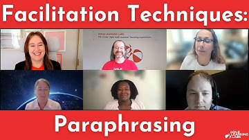 Facilitation Techniques: Paraphrasing