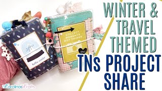 Winter Traveler's Notebook Project Share and Travel Themed Travelers Notebook Project Share