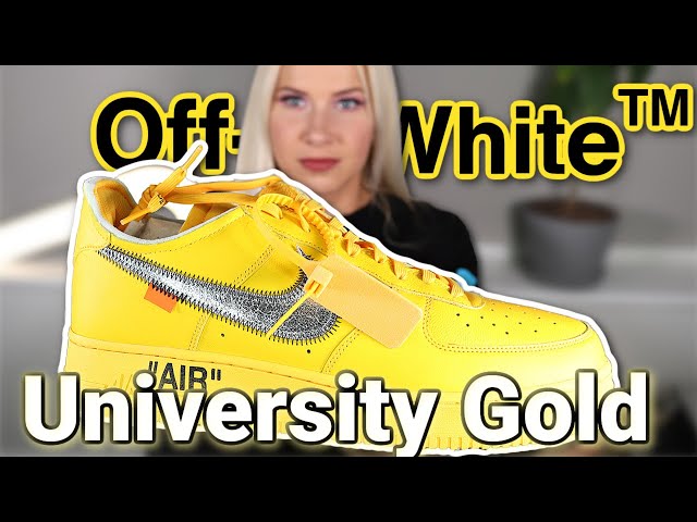 Off-White ICA Air Force 1 University Gold review 