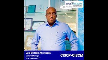 CISCP CISCM 2022 – Testimonials – Upul Buddika Akurugoda