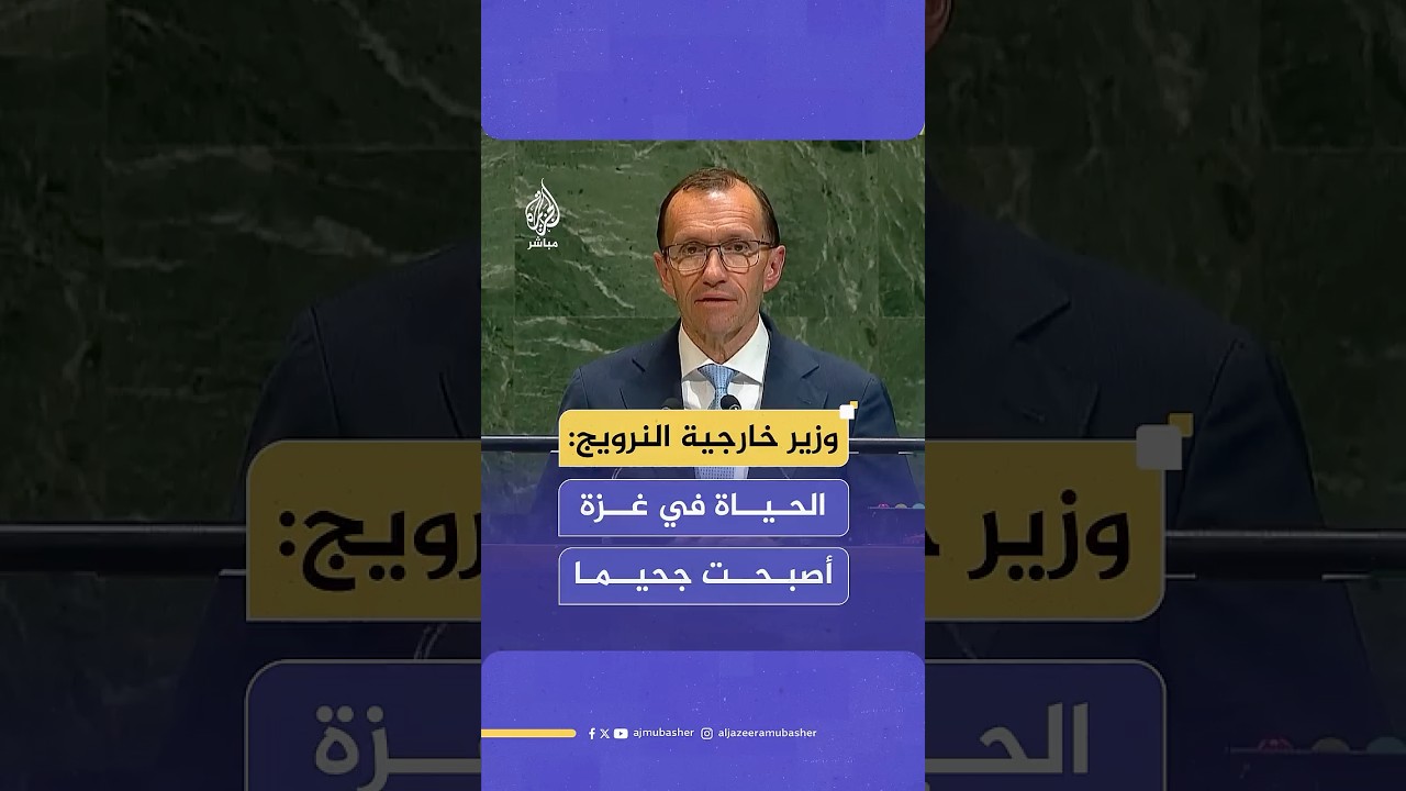وزير الخارجية النرويجي:الحياة في غزة أصبحت جحيما لسنتين تقريبا ونحن نشهد مستويات غير مسبوقة من الموت