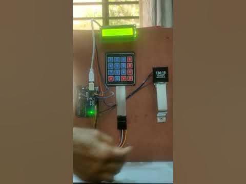 how to make security system using Arduino Keypad RFID Demo - YouTube