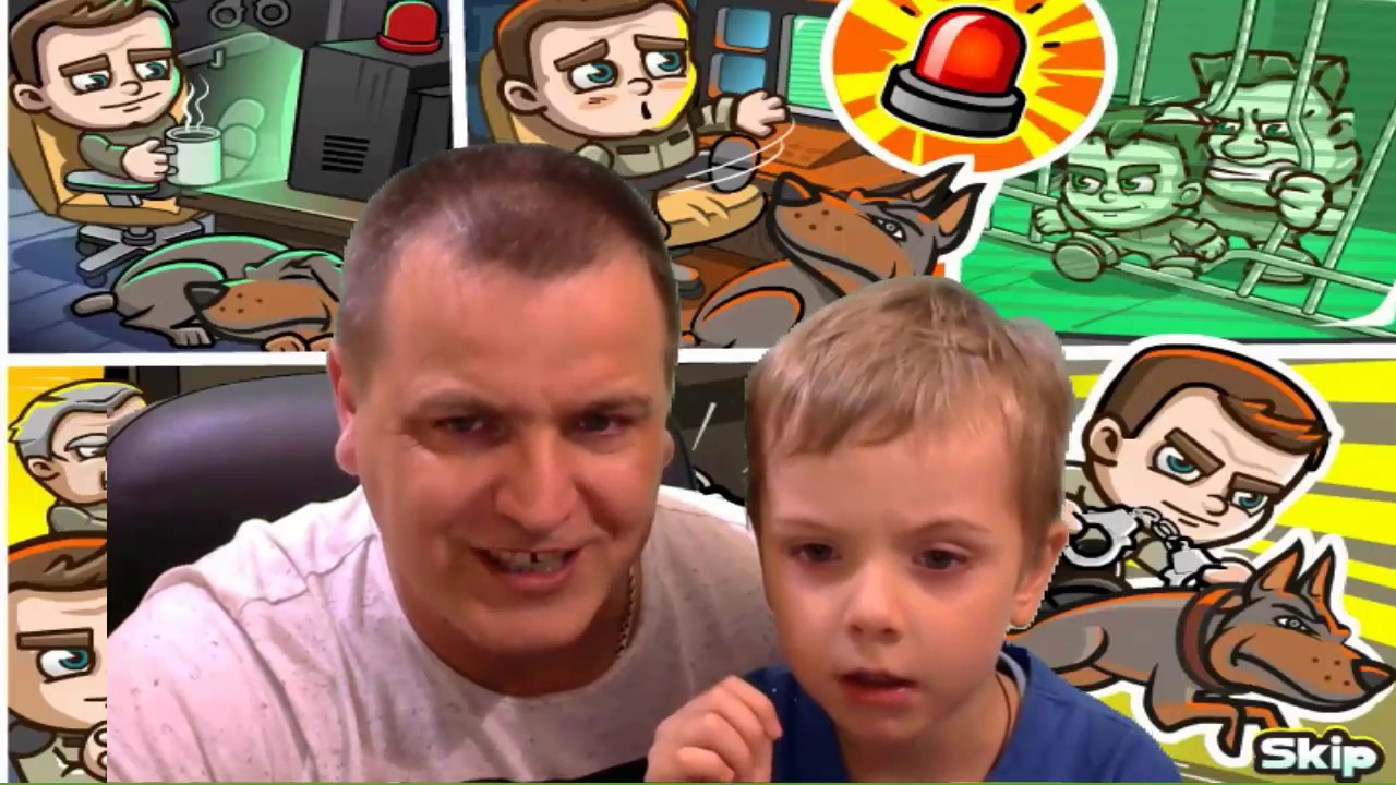 Мальчик полицейский и собака Играем детский летсплей как