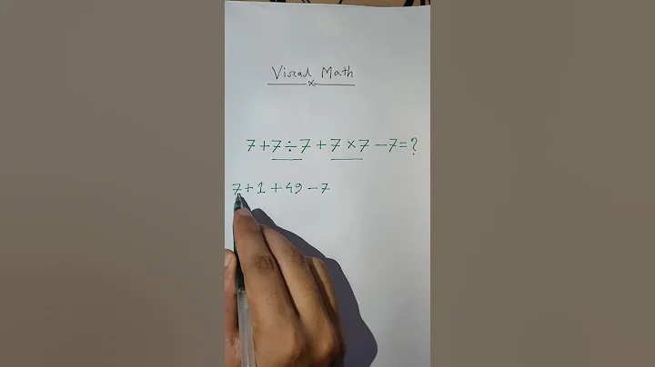 "7+7÷7+7×7-7"=?? Viral Math Solution