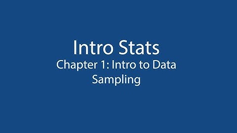 OpenIntroStats Ch1: Introduction To Data Sampling
