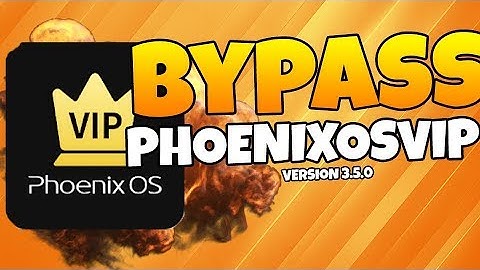 TUTORIAL BYPASS PHOENIXOS VIP ON PHOENIX OS (ROC/PUBG SE V4,PHOENIX OS V3 5 0 AND ALL) VERRY EASY