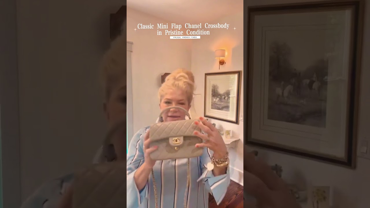Classic Mini Flap Chanel Crossbody – Gray, Mint & Pristine Condition  