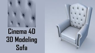 Cinema 4D 3D Modeling Sofa / chair