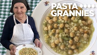 Meet 100yr old Annunziata while she makes a fregola pasta soup from Sardinia