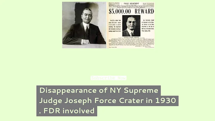 The Disappearance of NY State Supreme Court Judge ...