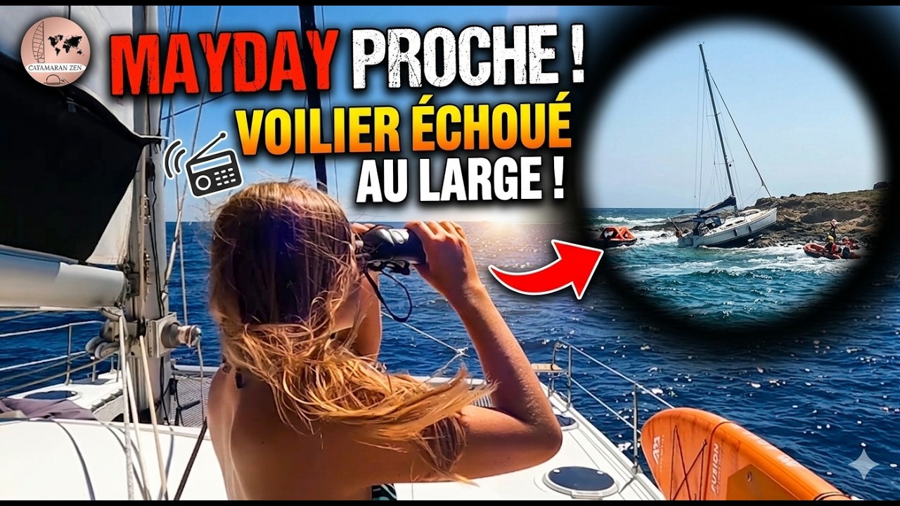 ⁣ép 66 MAYDAY en mer ! Un voilier échoué sous nos yeux... 😱
