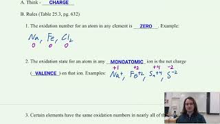 H Ch. 25-26 (Part 3) - Electrolytic Cells and Oxidation Numbers