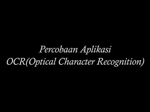 Demo Aplikasi OCR (Optical Character Recognition) | Hasil Akhir Magang