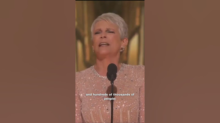 Jamie Lee Curtis spoke from the heart at the Oscars ❤️
