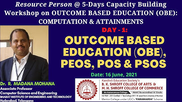 Outcome Based Education (OBE): Computation & Attainments | Day-1: OBE, PEOs, POs & PSOs