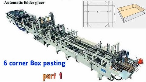 Pasting  machine YAWA 6 corner & 4corner part 1