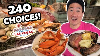 All You Can Eat SEAFOOD and PRIME RIB at the BIGGEST BUFFET in LAS VEGAS!