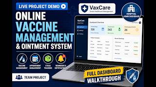 Online Vaccine &amp; Appointment Management System | Full Project Demo